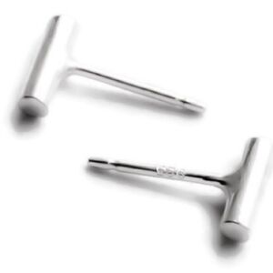 LAST PAIR Bar stud .925 silver